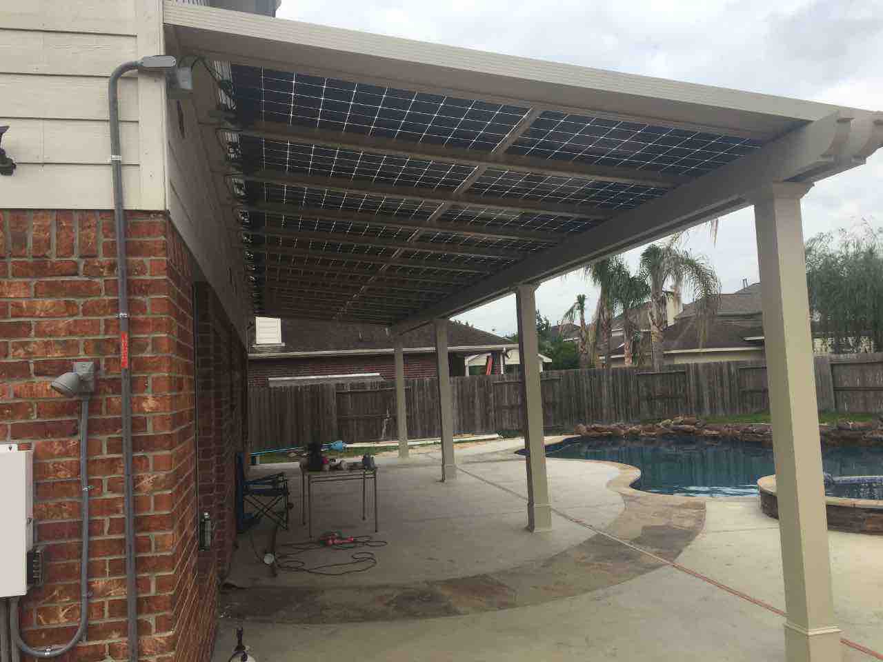 Solar Pergola 10 KW 26-Panel System 385 KW per Solar Panel